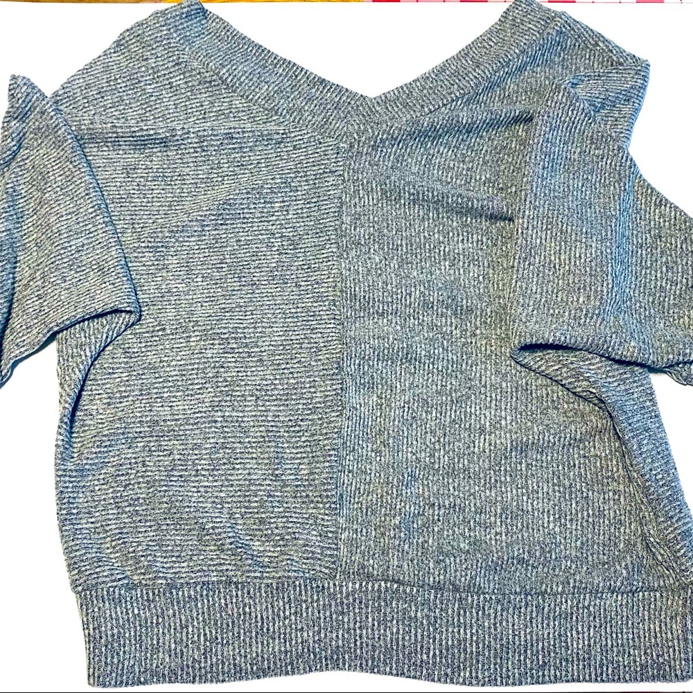 (4/$25)V Neck Dolman Sweater